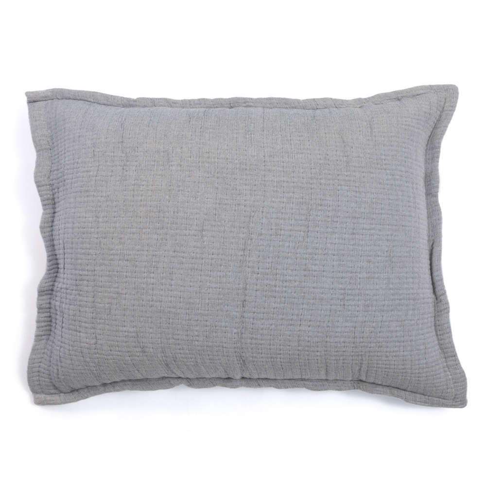 Dorius Indigo Cotton Reversible Coverlet or Pillow Sham