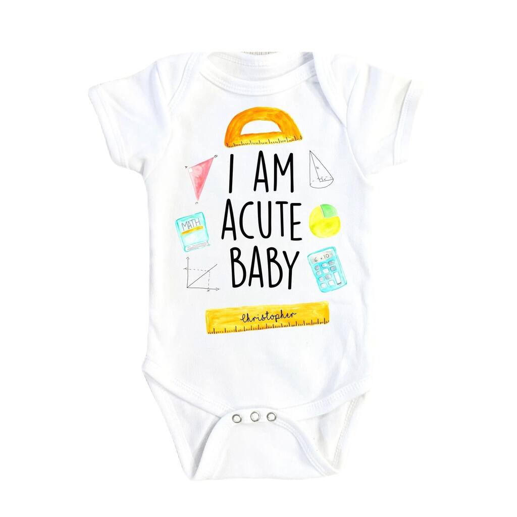 Math Acute - Baby Boy Girl Clothes Infant Bodysuit Funny Cute Newborn