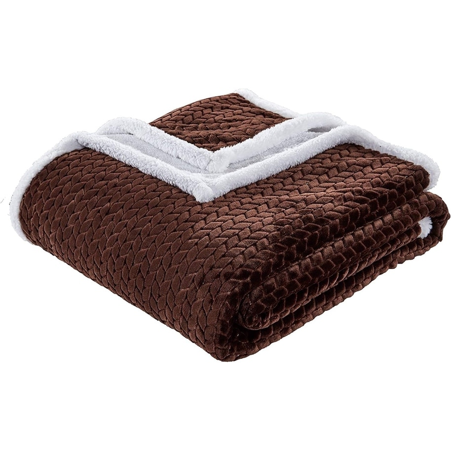 Home Essentials by Decor More Braided Sherpa Blanket Bed Bath Beyond 39452726