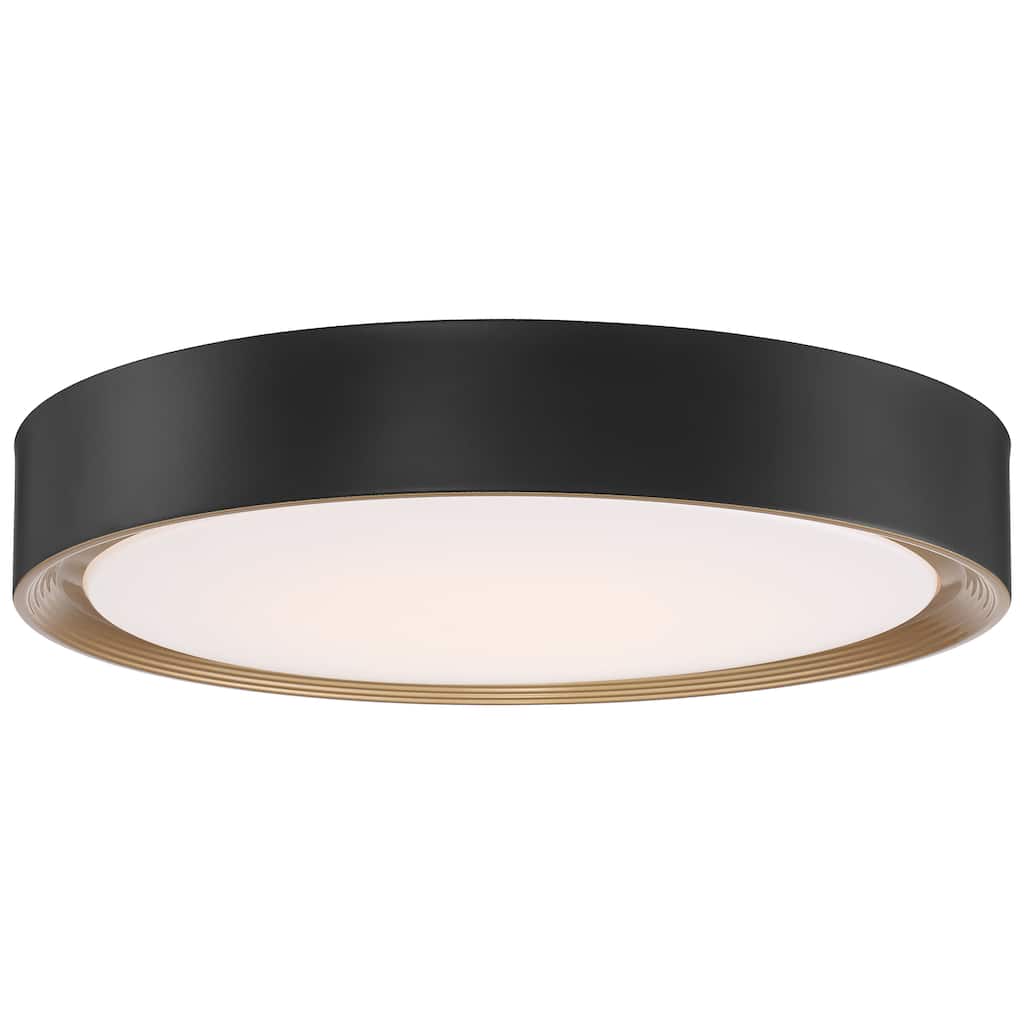 Access Lighting Malaga LED Flush Mount - 24" - Matte Black - Dedicated LED