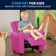 preview thumbnail 144 of 189, Contemporary Kids Recliner with Cup Holder and Headrest - 24"W x 21.5" - 36.5"D x 27"H