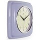 preview thumbnail 48 of 63, Infinity Instruments Retro 9.25-inch Square Wall Clock - 9.25 x 1.875 x 9.5