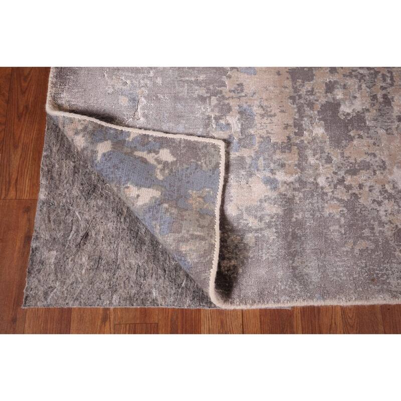 Contemporary Abstract Area Rug Handmade Oriental Wool Carpet - 5'3"x 7'6"