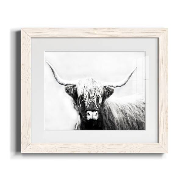 slide 1 of 9, Highland Longhorn-Premium Framed Canvas - Ready to Hang