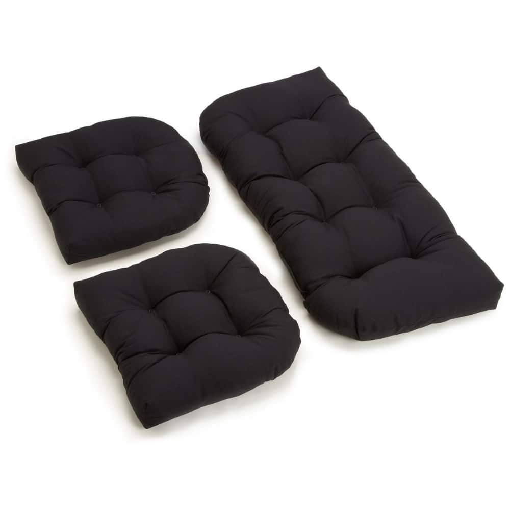 Twill 3-piece Indoor Settee Cushion Set
