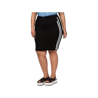 celebrity pink jean skirt