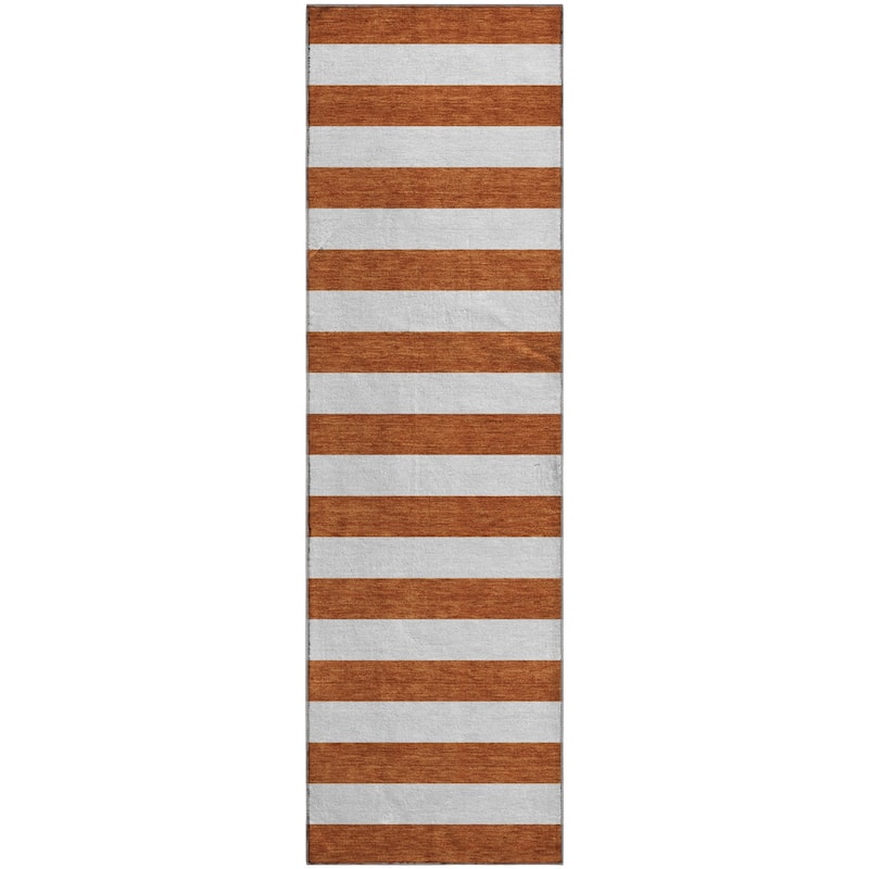 Premium Washable Super Soft Cabana Stripe Mayfield Rug