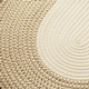 preview thumbnail 9 of 7, Cotton Jute Braided Area Rug Oval Doormat Farmhouse Style 2.1x1.5ft - 26x18inch