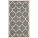 preview thumbnail 88 of 111, SAFAVIEH Courtyard Kathy Indoor/ Outdoor Waterproof Patio Backyard Rug 2' x 3'7" - Anthracite/Beige