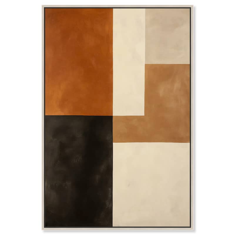 Tonal Grid II Canvas by Art Remedy - Silver - 30" x 45"