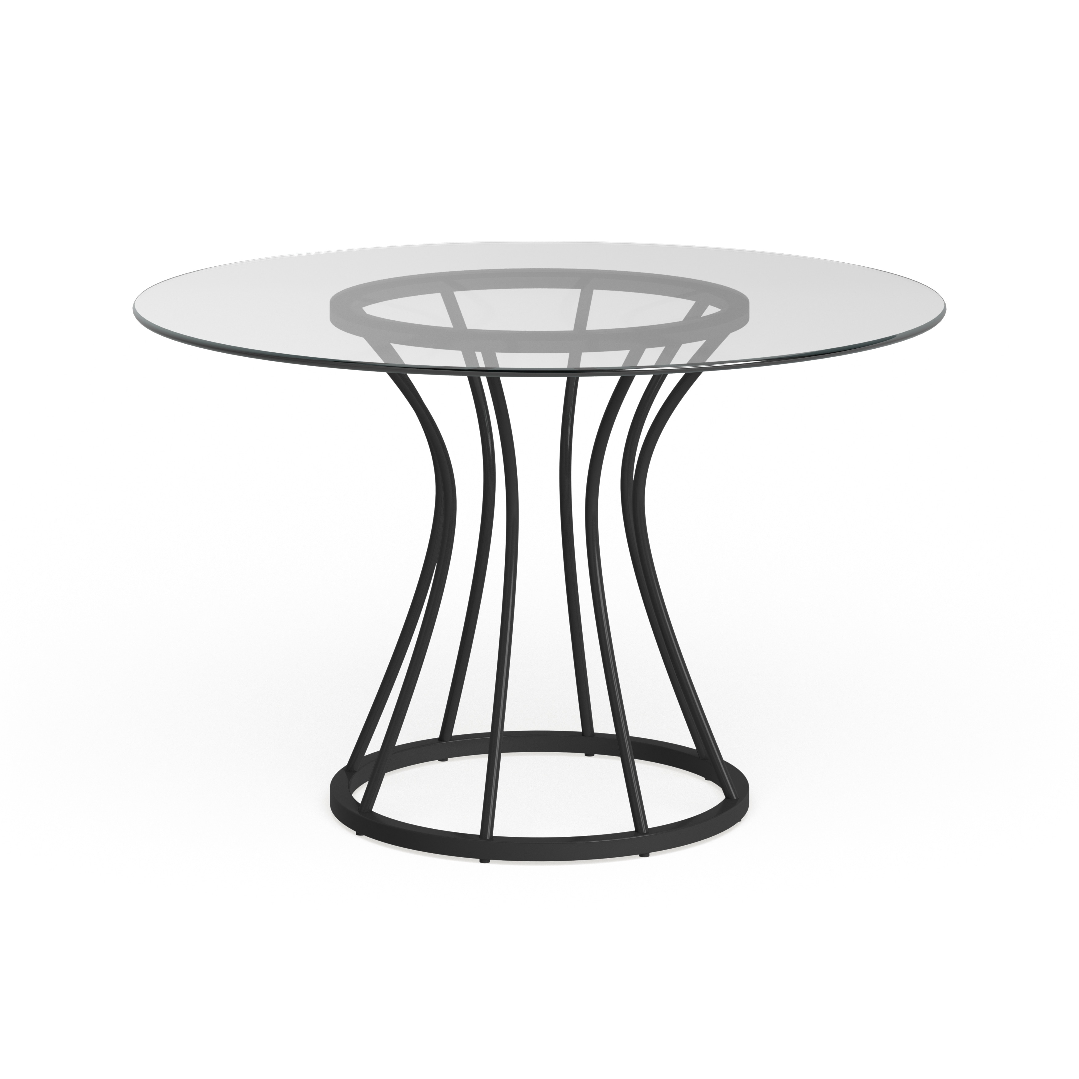 Shop Carbon Loft Bardeen Dining Table In Black Finish And 48in Glass Top Overstock 21285528