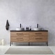 preview thumbnail 42 of 78, Trento Bath Vanity with Sintered Stone Top with Concrete Sink (C)