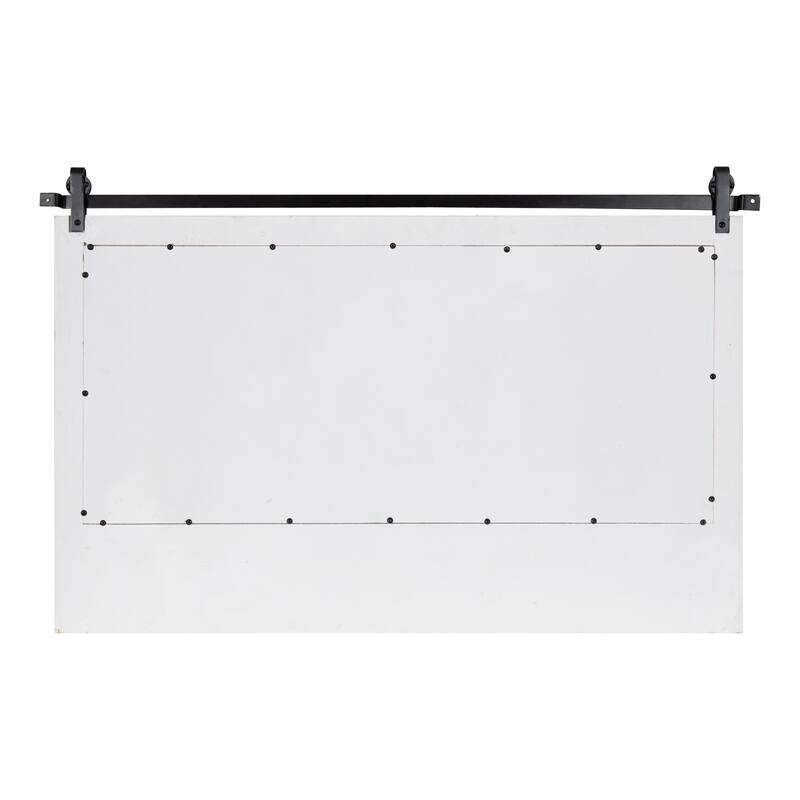 Kate and Laurel Cates Framed Wall Mirror with Shelf and Hooks