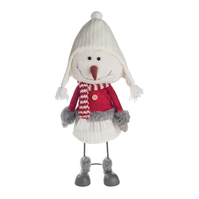 Bobble Christmas Xmas Snowgirl Tall