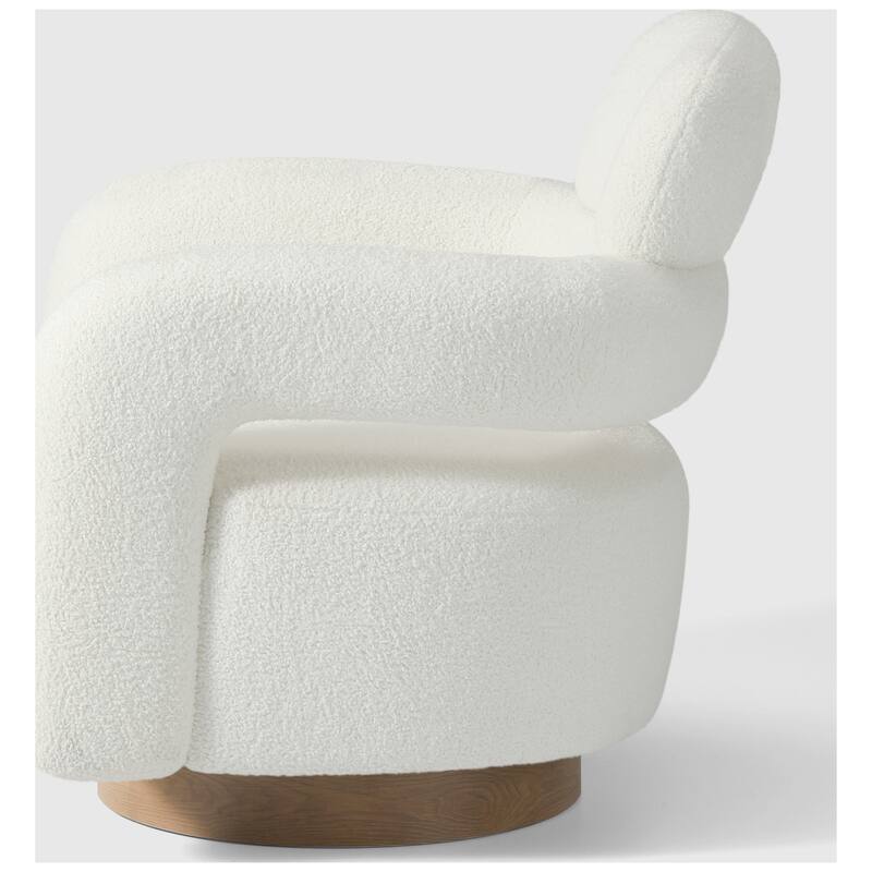 Bayville 29" Wide Sherpa Swivel Chair (Set of 2)
