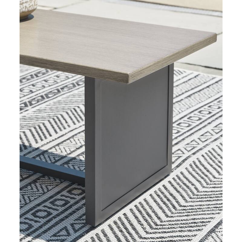 Signature Design by Ashley Bree Zee Gray 8-Piece Outdoor Sectional - 152" W x 152" D x 35" H