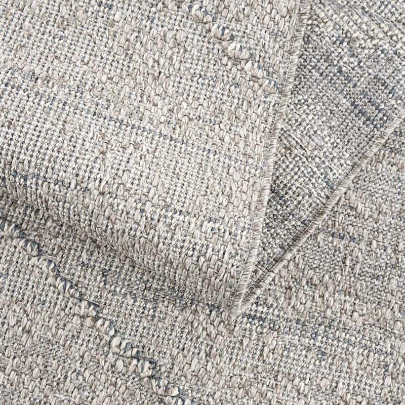 Hauteloom Butch Living Room, Bedroom Patio Outdoor Area Rug - Farmhouse - Taupe,Beige - 2' x 3'