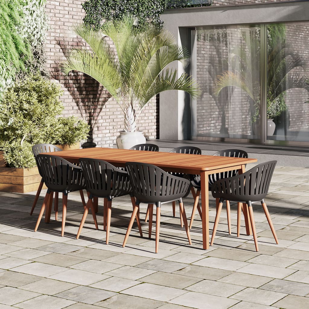 Amazonia FSC Wood Outdoor Patio Jenther Dining Set