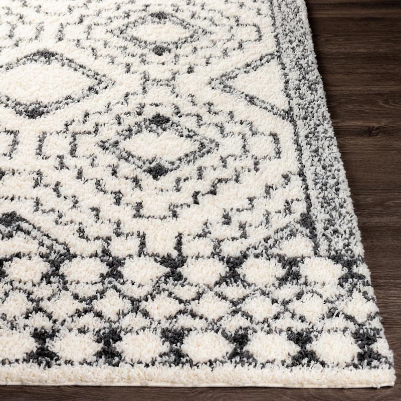 Livabliss Bohemian & Eclectic Beni Shag Tribal Area Rug