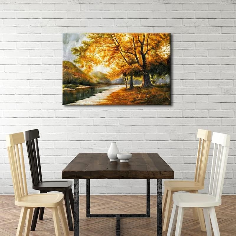 Wall Art Autumn Trees Pictures - 36 x 24
