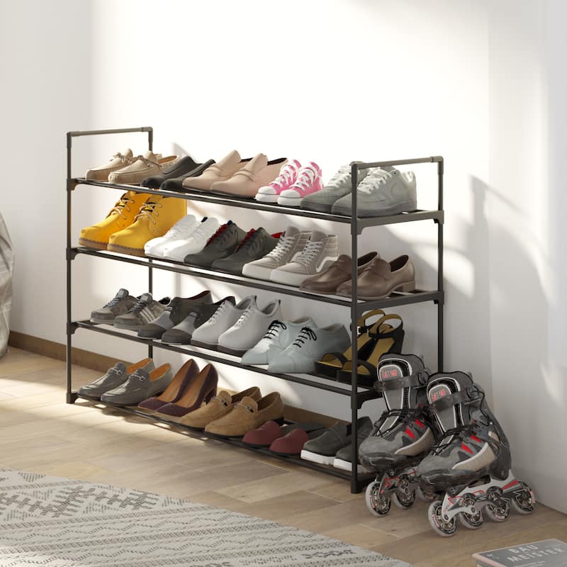 Shoe Rack - Shoe Organizer by Home-Complete (Black)