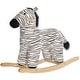 preview thumbnail 10 of 8, Cute Zebra Rocking Horse for Toddlers with Realistic Sounds, Safe Base, and Plush Fabric for Ages 2-4