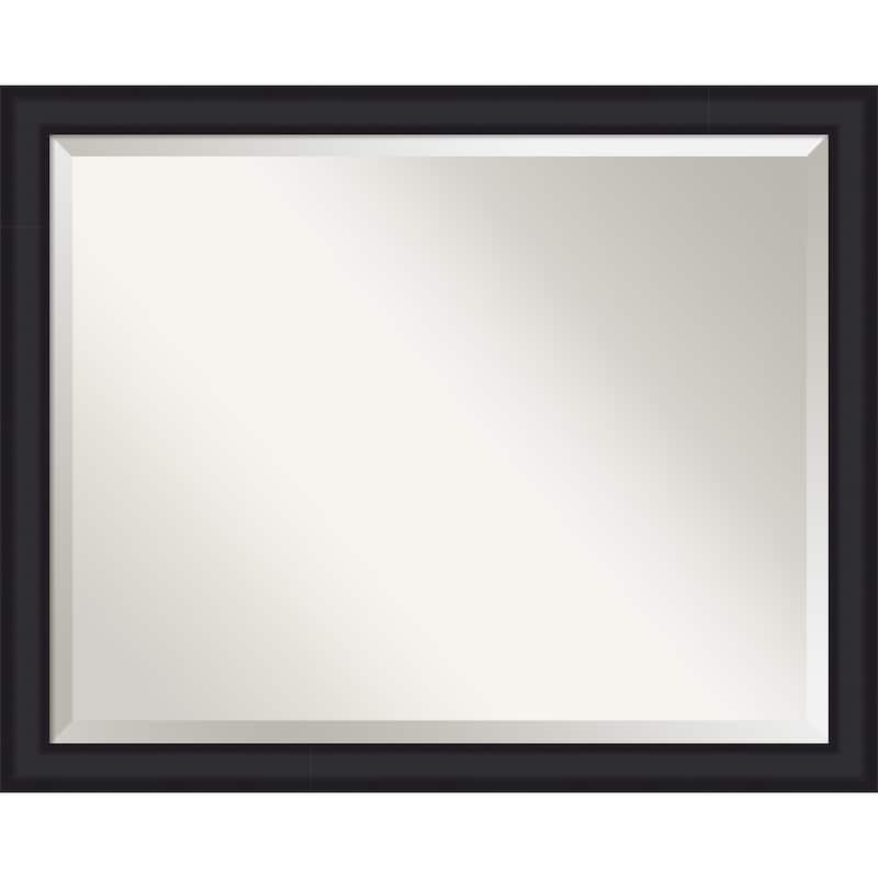 Oliver Narrow Beveled Wood Framed Wall Mirror