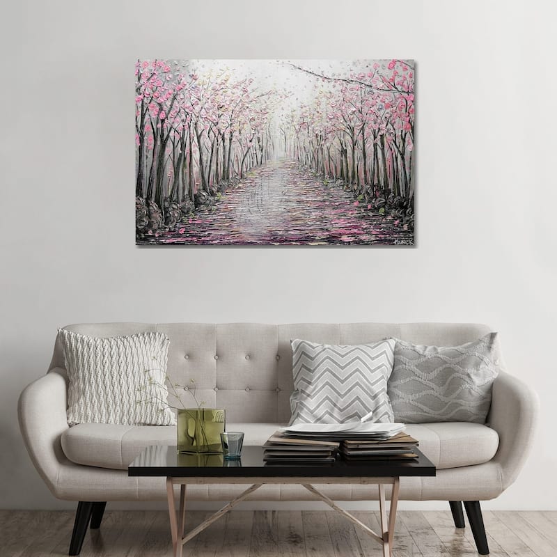 iCanvas "My Hope - Pink Gray" by Nada Khatib Canvas Print - 32x48x1.5