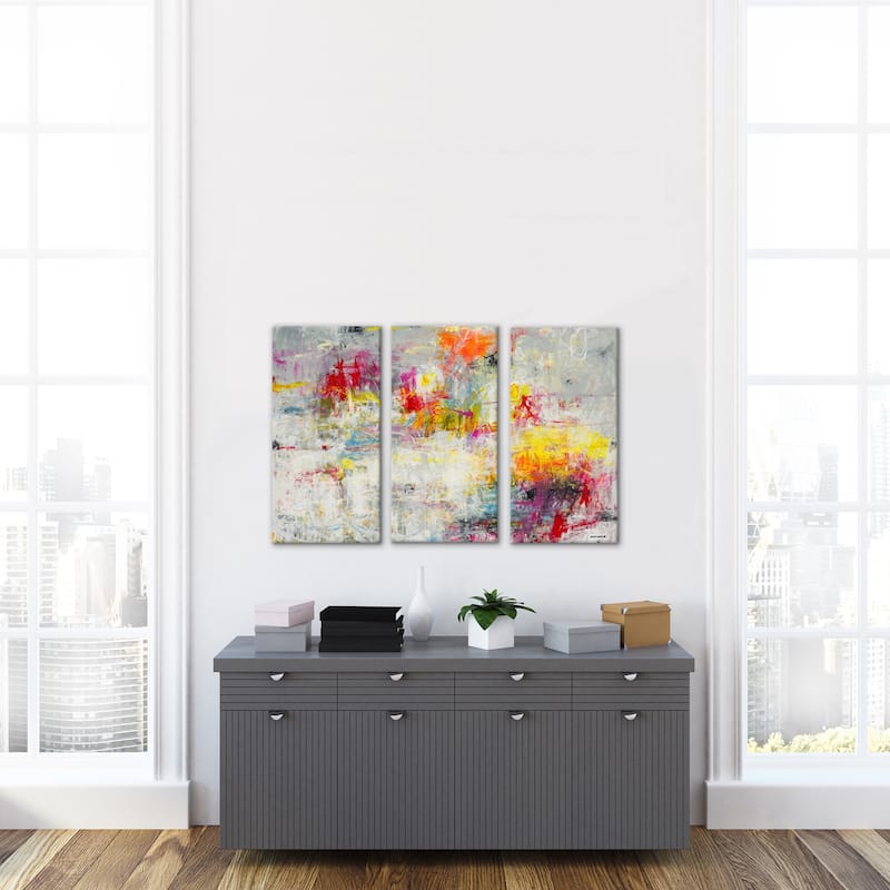 'Day in the Sun' 3 Piece Wrapped Canvas Wall Art Set by Norman Wyatt Jr.