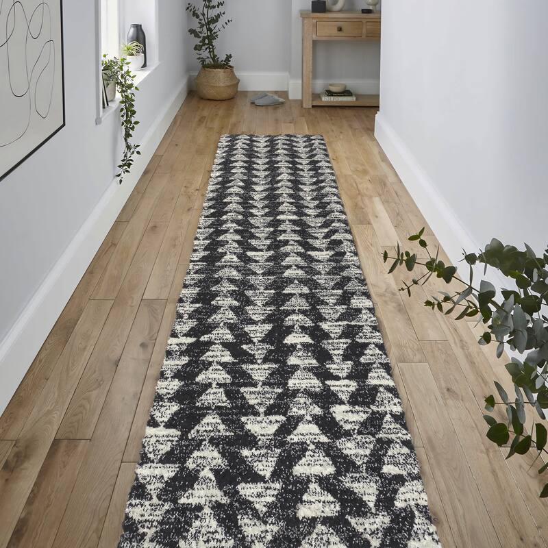 JONATHAN Y Khalil Moroccan Triangle Geometric Area Rug