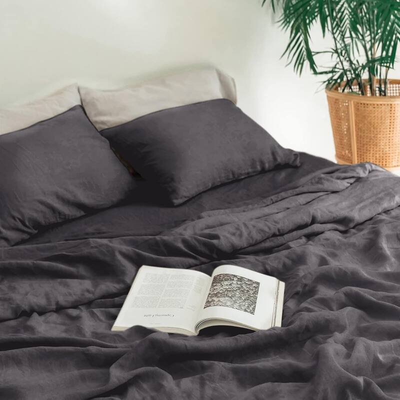 French Linen Duvet Cover - Throw/Blanket (42x72)