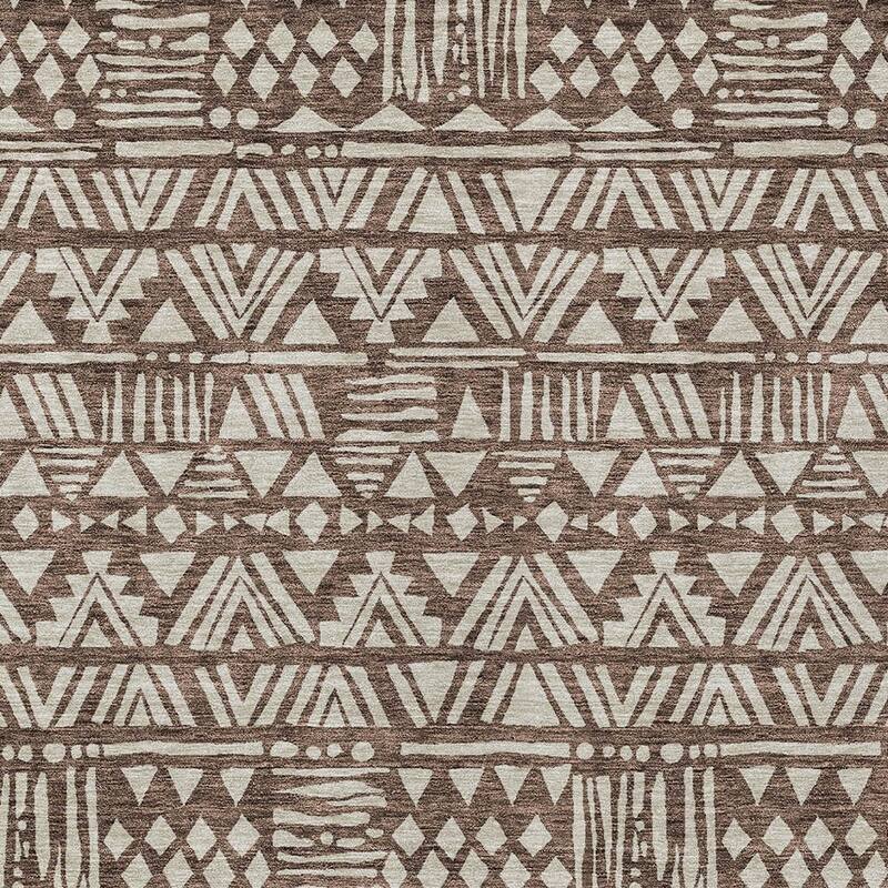 HomeRoots Southwestern Transitional Rectangle Outdoor Rug