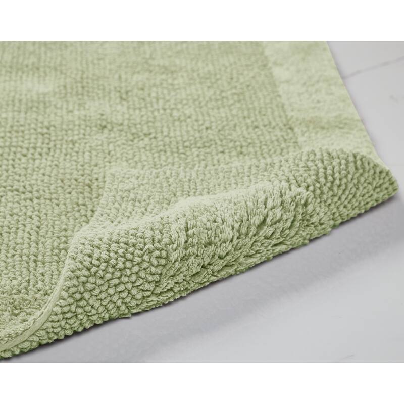 Better Trends Bath Rugs Set 100% Cotton Tufted Soft Water Absorbent Bathroom Rug for Shower, Sink Bath Mats Edge Collection
