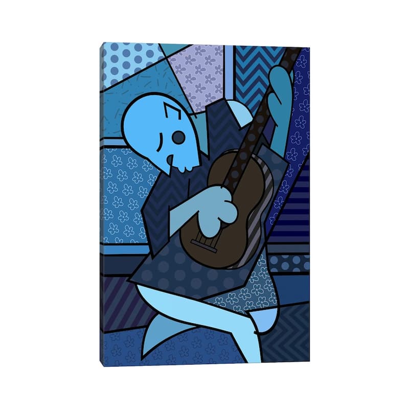 iCanvas "The Old Guitarist 2 (After Pablo Picasso)" by 5by5collective Canvas Print