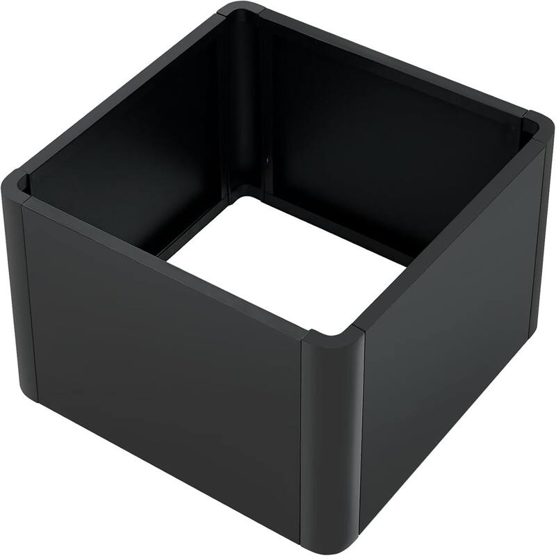136x52x30cm Metal Planter Box with Snap-On Assembly Large Garden Planters for Indoor and Outdoor Use Without Base