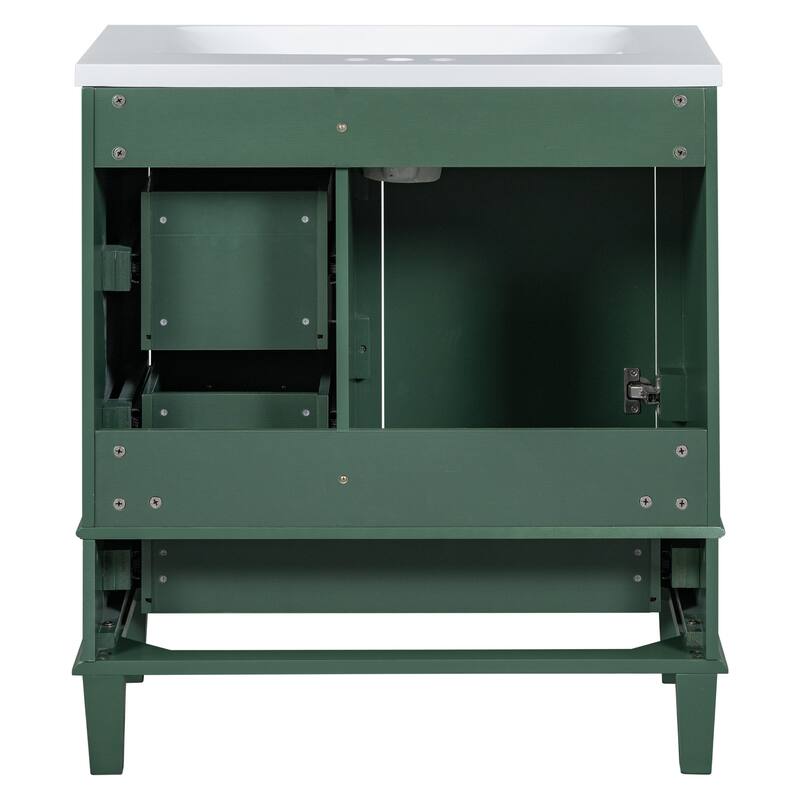 30" Bathroom Vanity Cabinet with Sink Combo Set