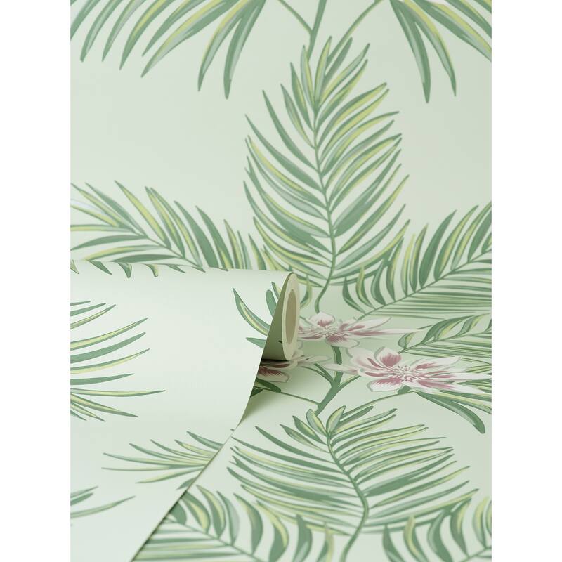 Fine Decor Bali Sage Palm Wallpaper