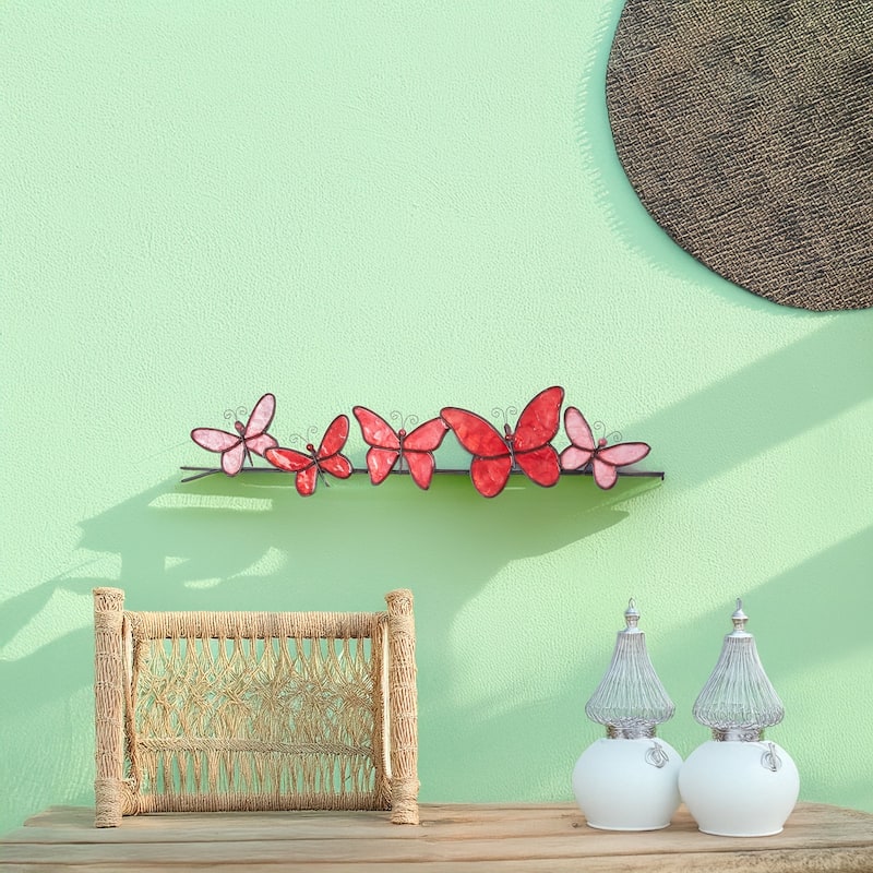 Butterflies On A Wire Wall Decor Brown (m2020 br)