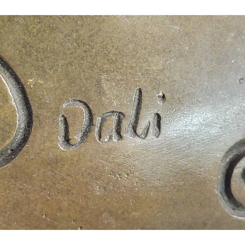 Two Gazelle Antelope Kudu Bronze Vessel Planter Bowl Candy Dish