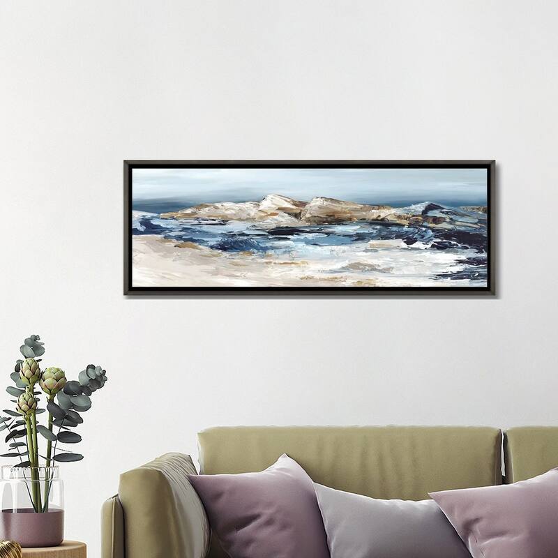 iCanvas "By The Rocks" by Luna Mavis Framed