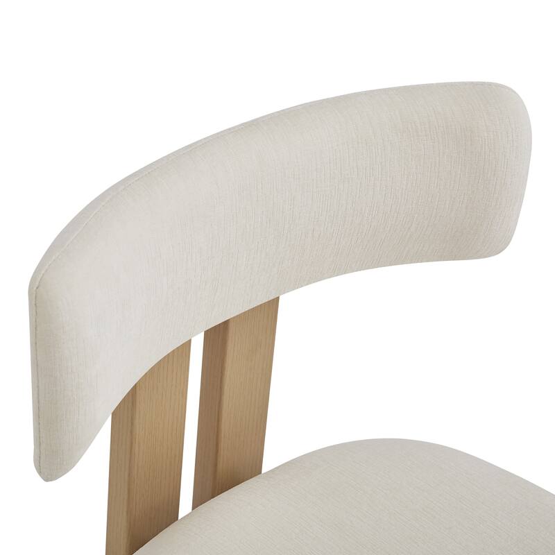 Modern Set of 2 Dining Chairs with Foam-Padded Backrest Seat, Metal Legs for Dining Room Living Room and Café