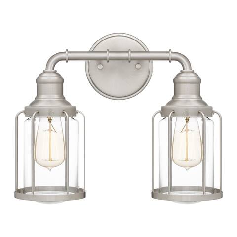 Ludlow 2-Light Brushed Nickel Bath Light - Brushed Nickel
