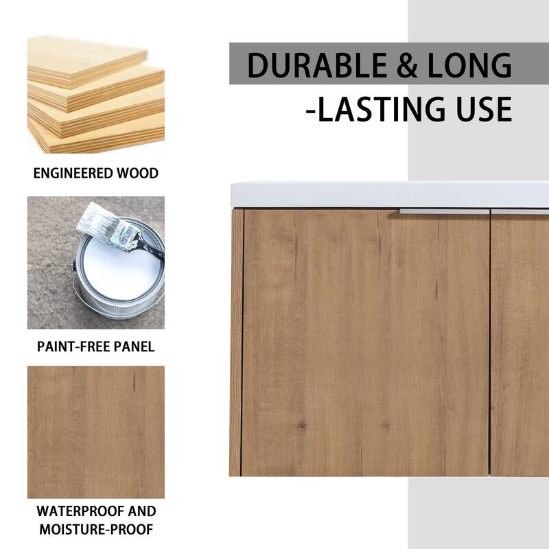 Topcraft Wall Mount Bathroom Cabinet with Sink