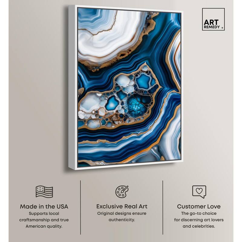 Azure Alveoli II Canvas by Art Remedy
