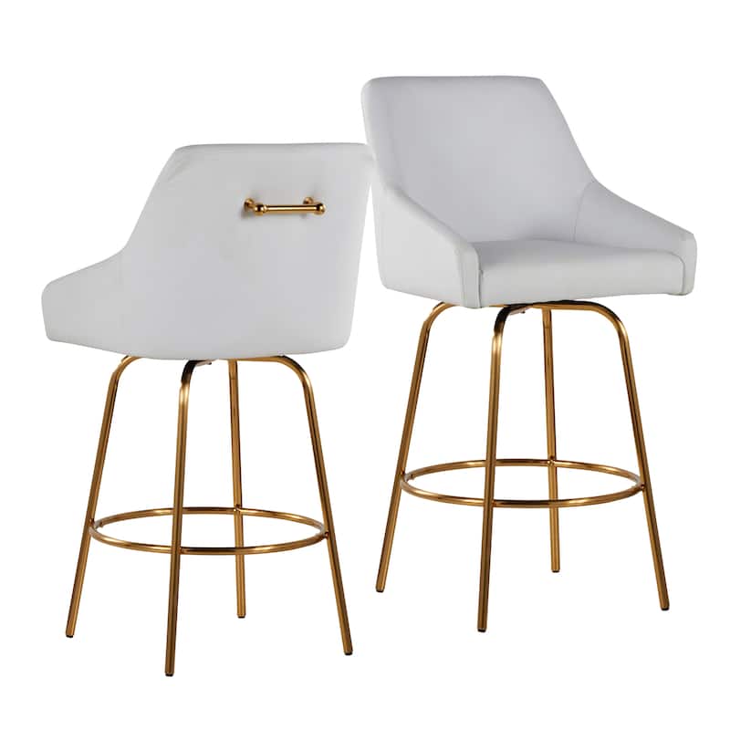 Hannah 26" Fixed-Height Counter Stool - Set of 2