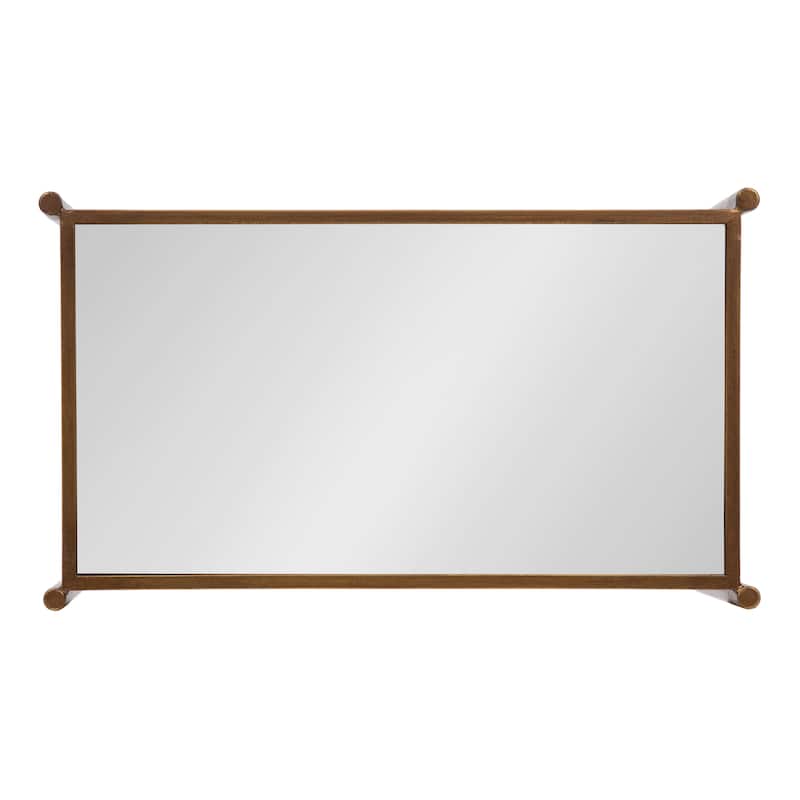 Kate and Laurel Catriona Side Table Mirror and Metal