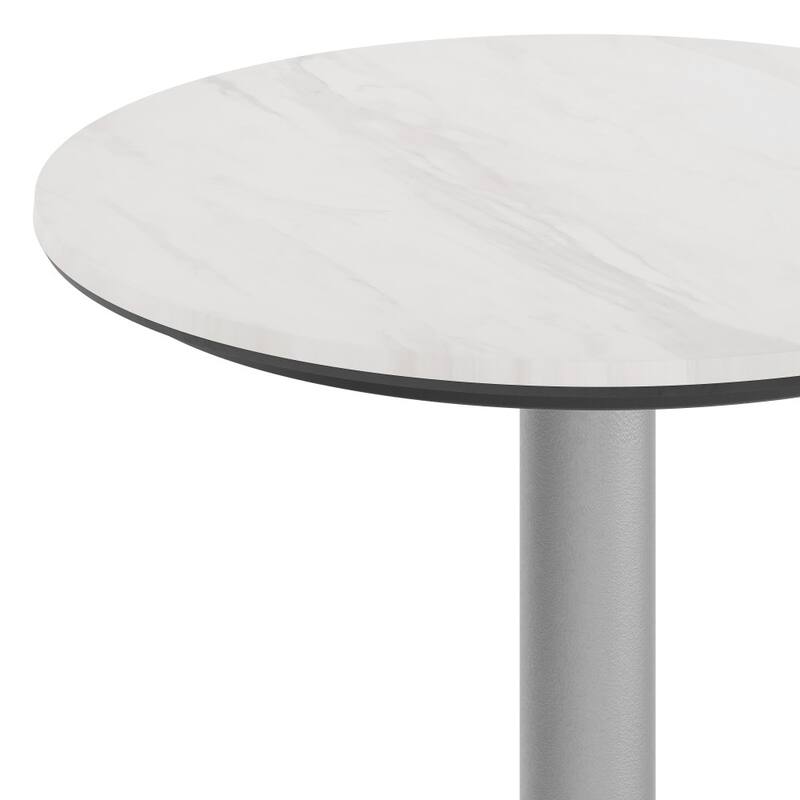 Commercial All-Weather HPL Tabletop with Crisscross Base