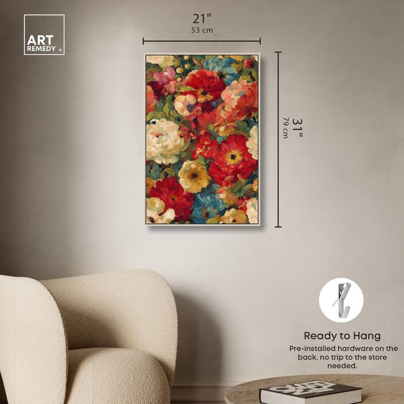 Garden Tapestries II Canvas by Art Remedy