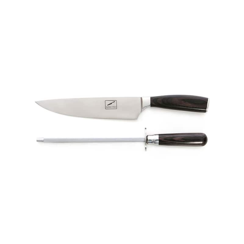 Koku Pro Japanese Knife - Pro 8" Sharp Chef Knife - Kevlar Gloves - Knife Set, Medium