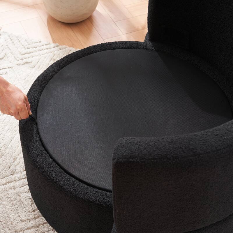 Multifunctional Teddy Fabric Chair for Living Room